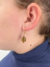 Brown and Brass Colored Earrings Perfect Gift for Any Time! One of a Kind! New - RealThreads